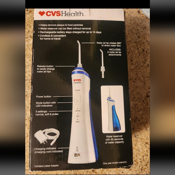 NEW Cordless Rechargeable Water Flossing System - Picture 3 of 3